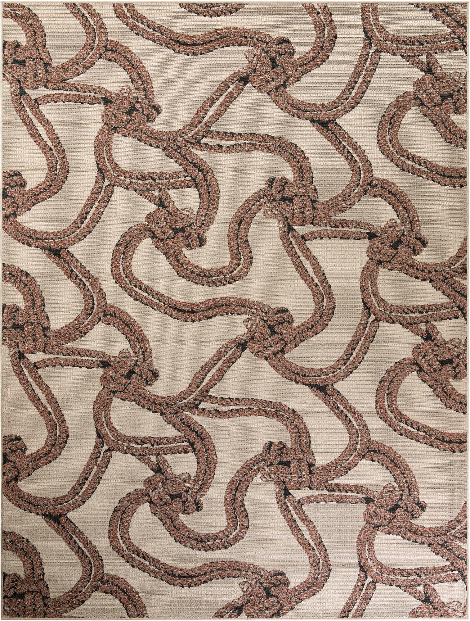  9' x 12'  Washable Coastal Indoor / Outdoor Rug