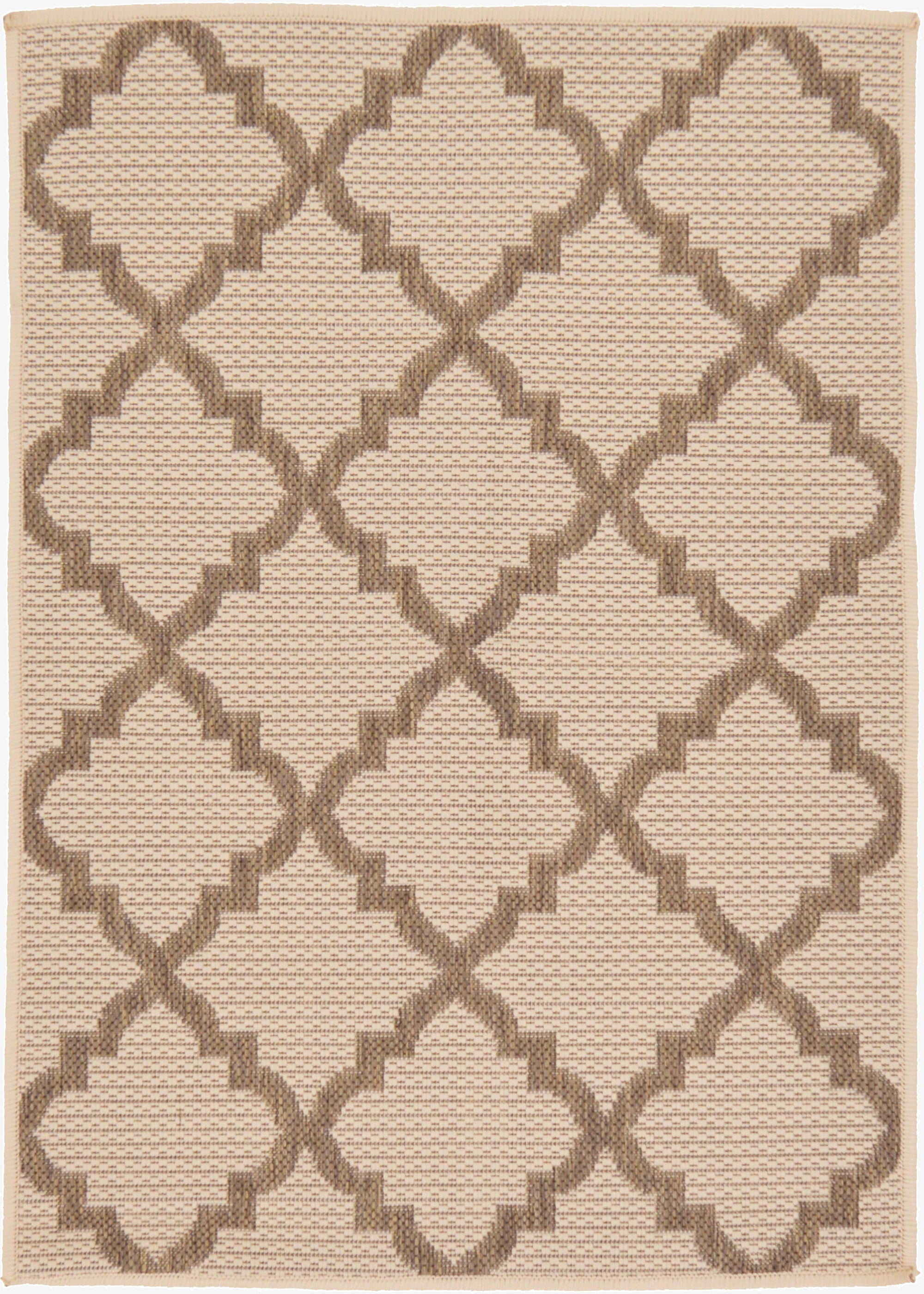  2' 2 x 3'  Washable Lattice Indoor / Outdoor Rug
