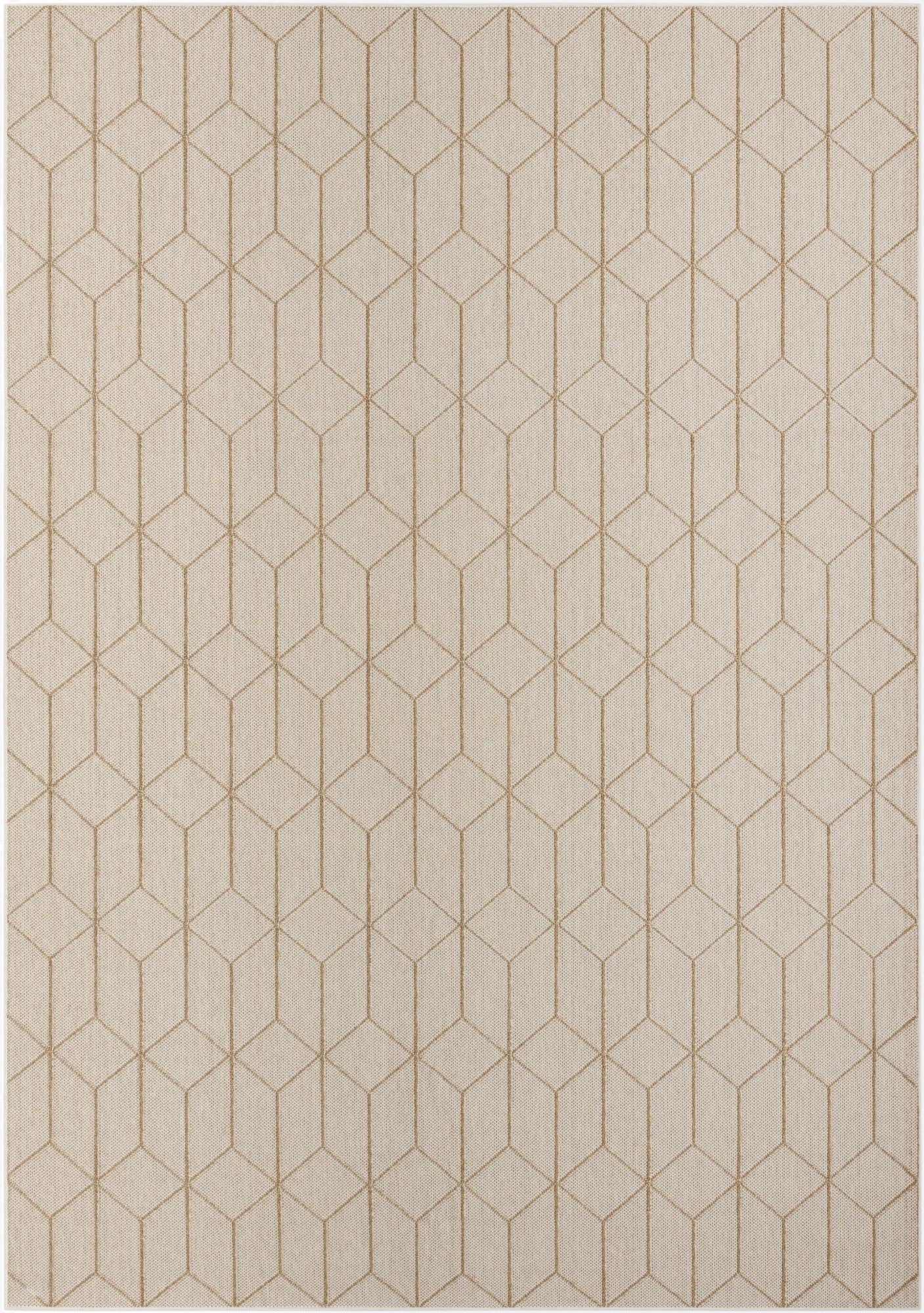  10' x 14' 1  Washable Lattice Indoor / Outdoor Rug