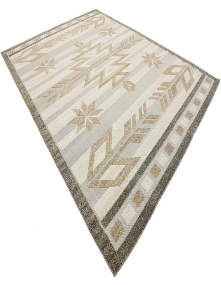 Detail image of  9' x 12'  Washable Modern Indoor / Outdoor Rug