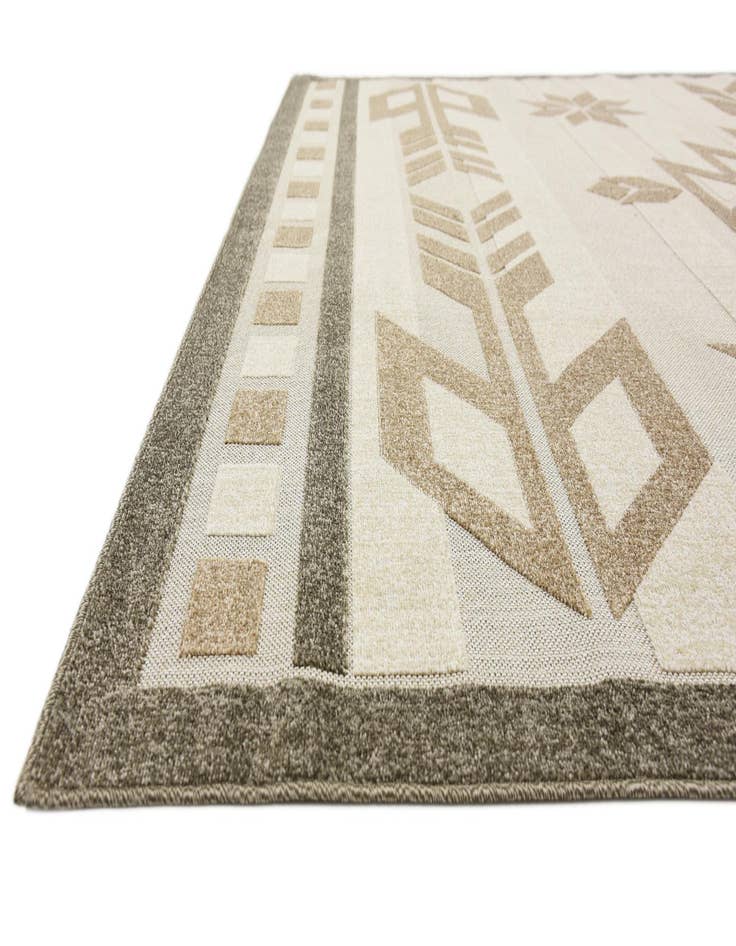 Detail image of  9' x 12'  Washable Modern Indoor / Outdoor Rug