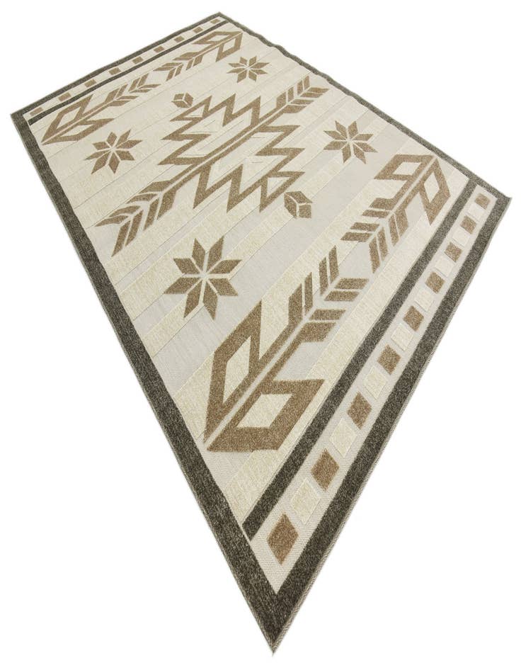 Detail image of  7' x 10'  Washable Modern Indoor / Outdoor Rug