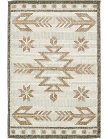 4' x 6' Washable Modern Indoor / Outdoor Rug