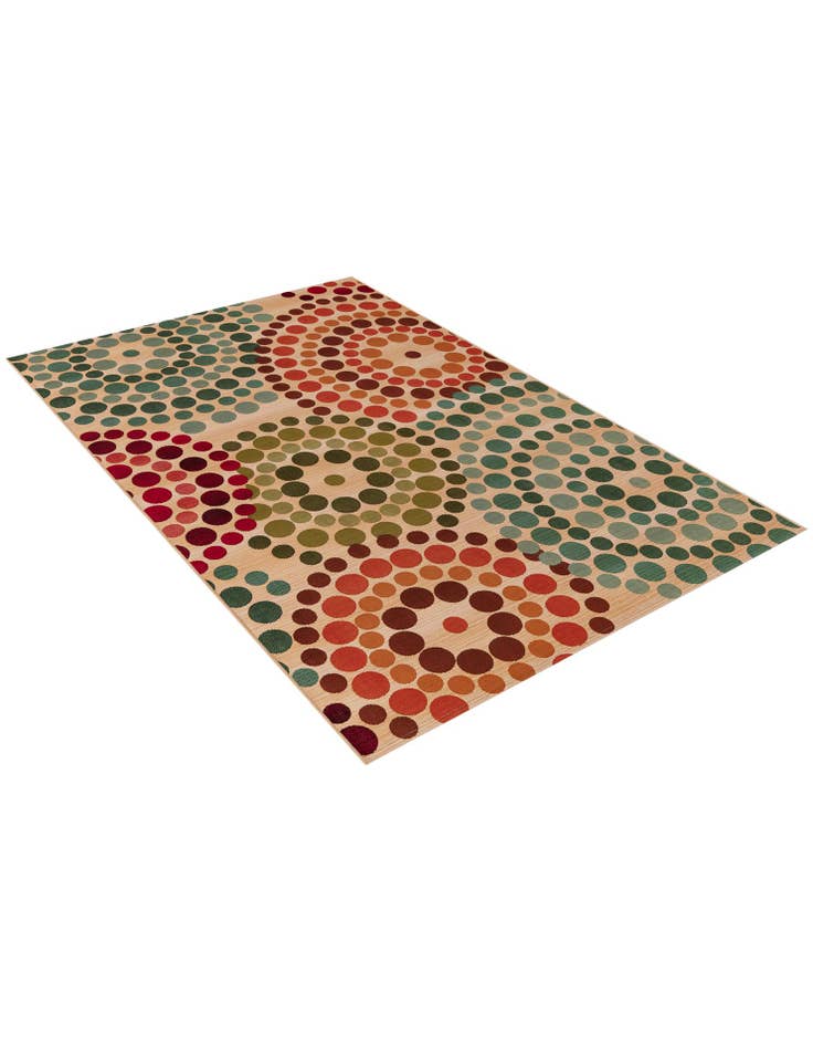 Detail image of  4' x 6'  Washable Modern Indoor / Outdoor Rug