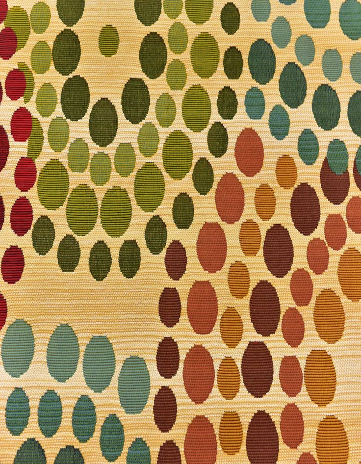 Detail image of  4' x 6'  Washable Modern Indoor / Outdoor Rug