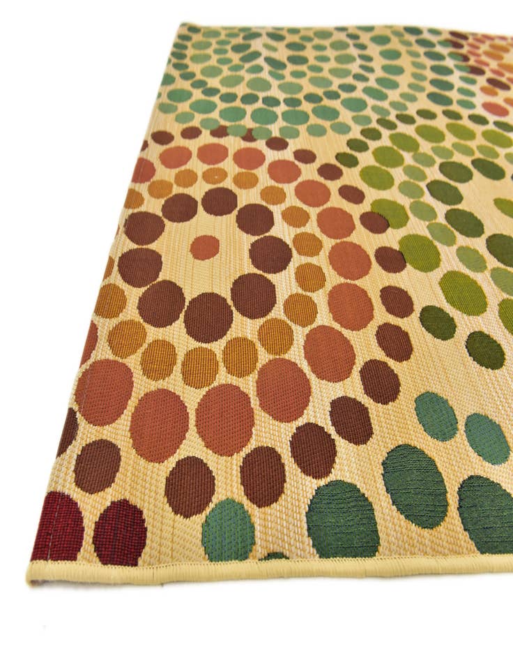 Detail image of  4' x 6'  Washable Modern Indoor / Outdoor Rug