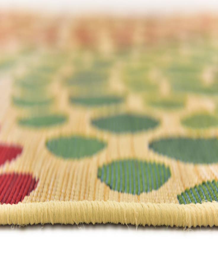 Detail image of  4' x 6'  Washable Modern Indoor / Outdoor Rug