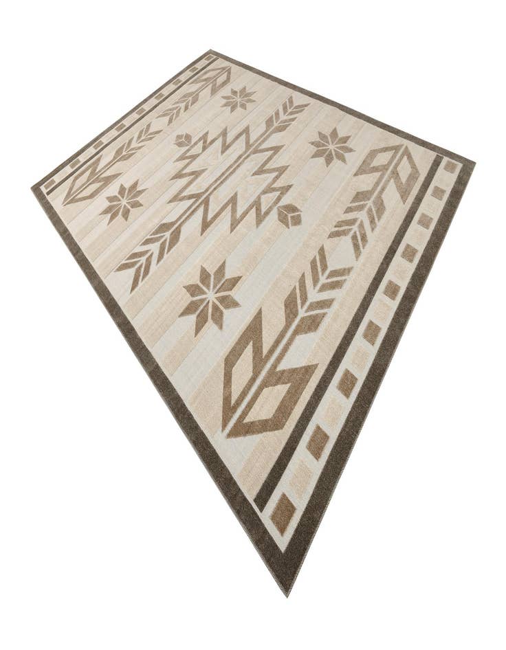 Detail image of  10' x 13'  Washable Modern Indoor / Outdoor Rug