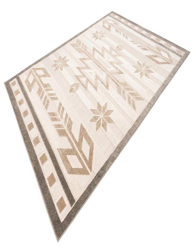 Detail image of  7' 10 x 11'  Washable Modern Indoor / Outdoor Rug