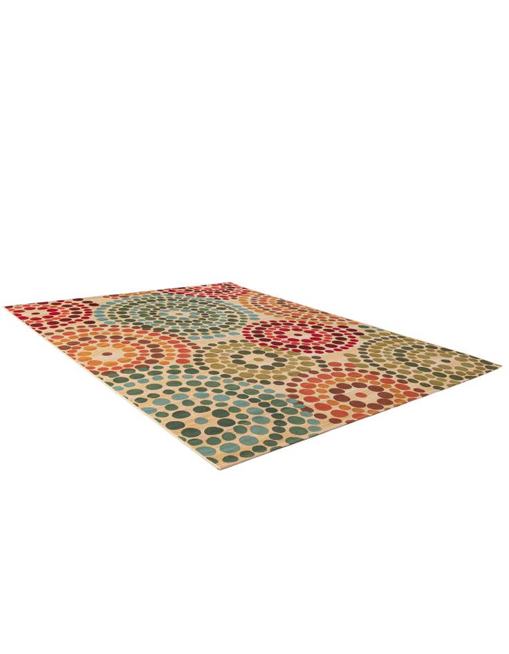 Detail image of  7' 10 x 10'  Washable Modern Indoor / Outdoor Rug