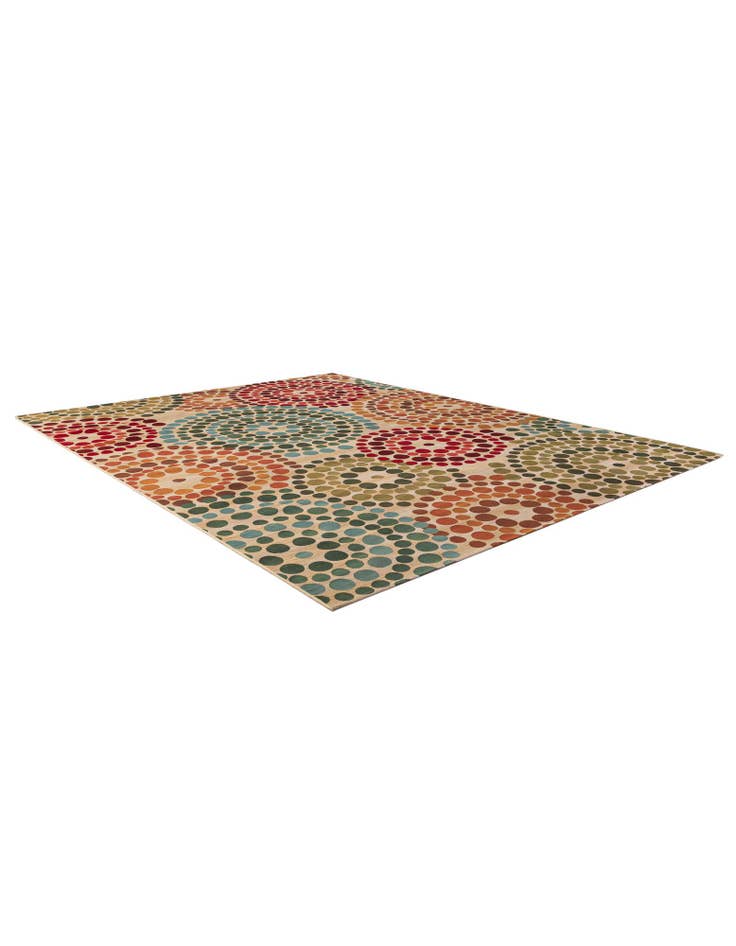 Detail image of  9' x 12'  Washable Modern Indoor / Outdoor Rug