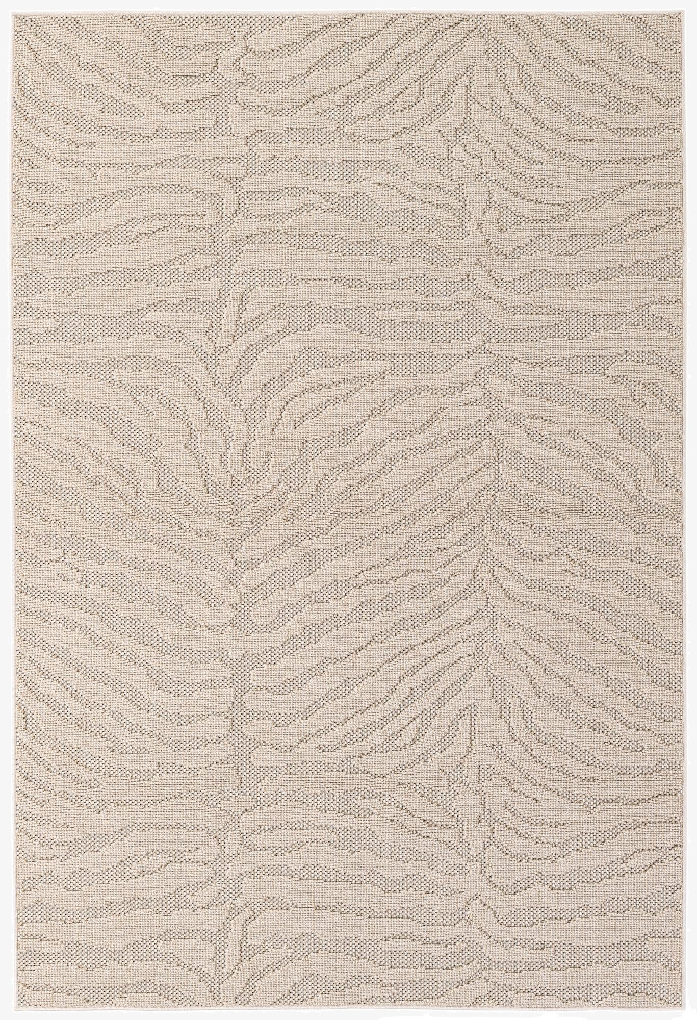  5' 3 x 7' 9  Washable Modern Indoor / Outdoor Rug