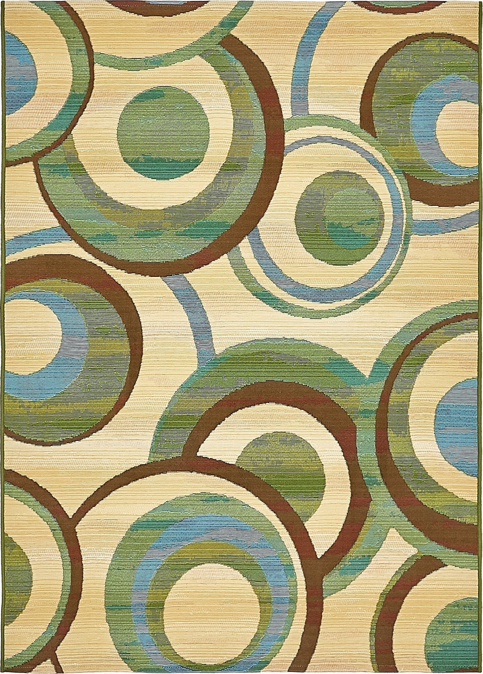  4' x 6'  Washable Modern Indoor / Outdoor Rug