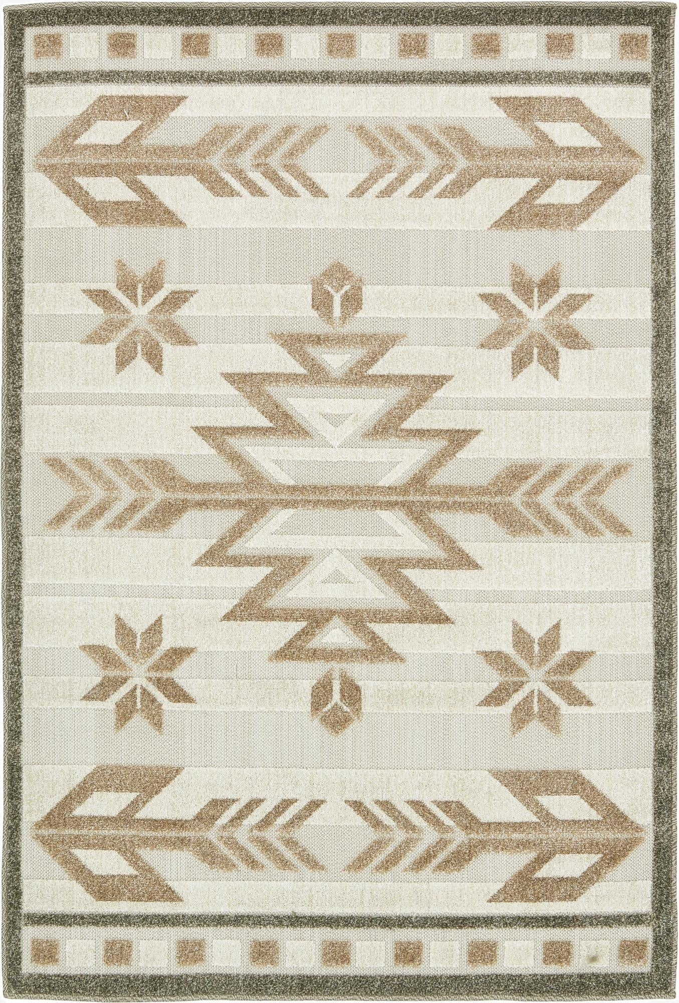  4' x 6'  Washable Modern Indoor / Outdoor Rug