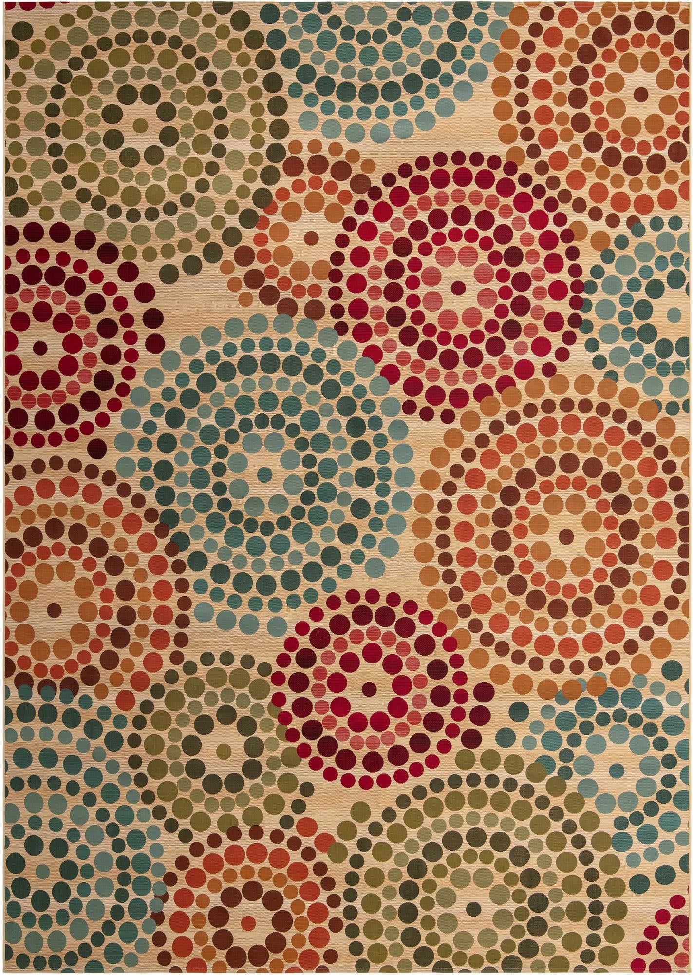  10' x 14'  Washable Modern Indoor / Outdoor Rug