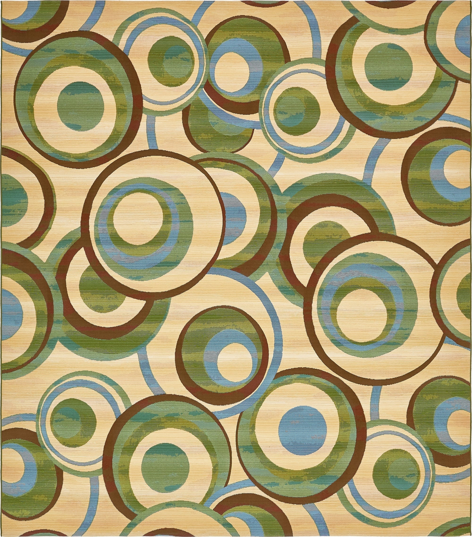  10' x 12' 2  Washable Modern Indoor / Outdoor Rug