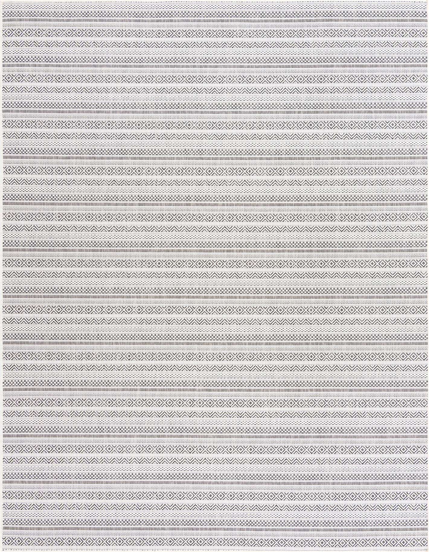 Primary image  7' 10 x 11'  Washable Ribbon Indoor / Outdoor Rug
