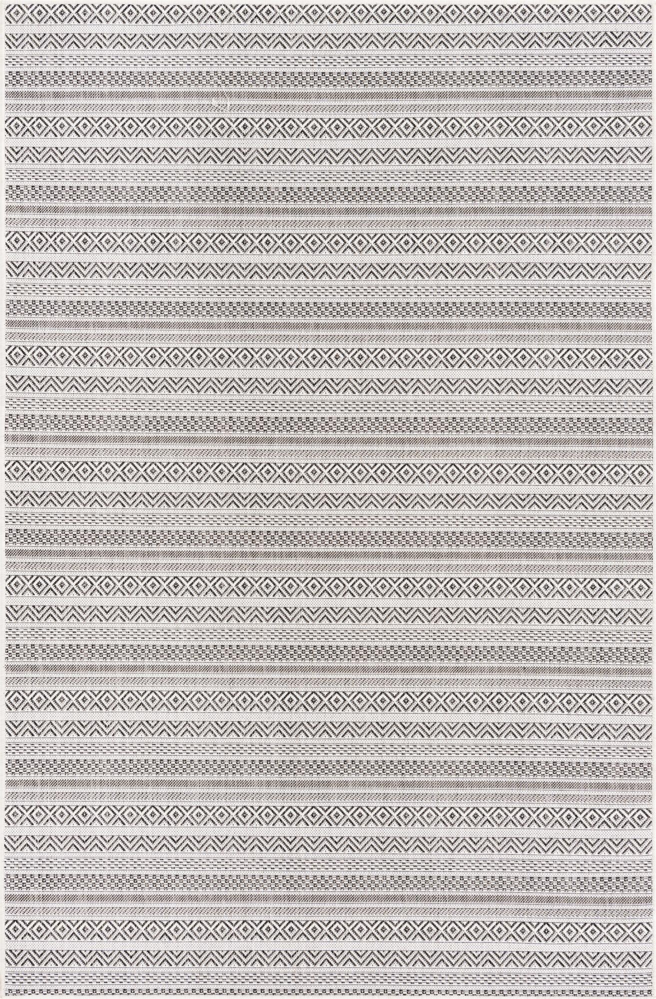  5' 3 x 8'  Washable Ribbon Indoor / Outdoor Rug