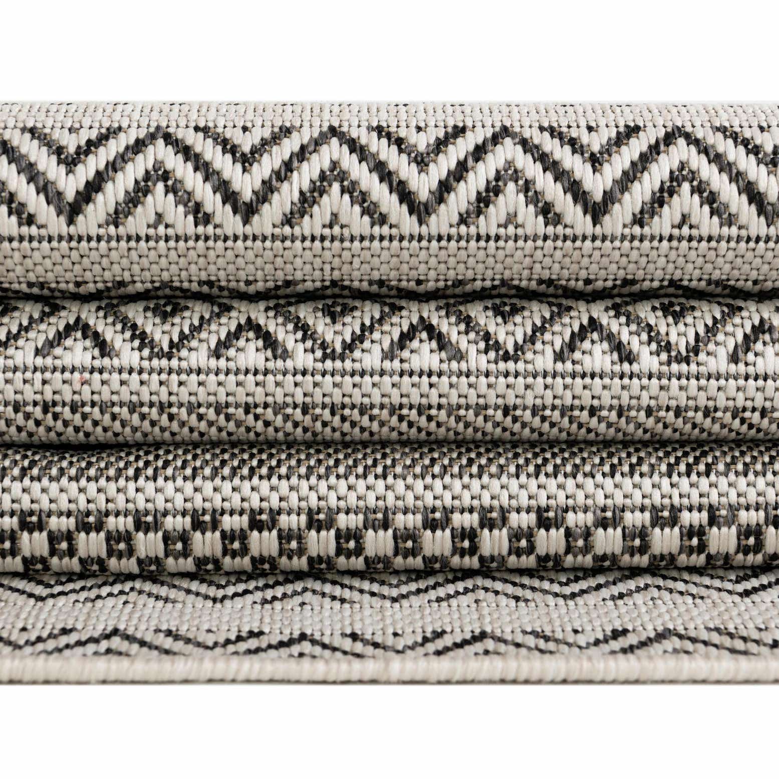 Beige 4' x 6' Ribbon Indoor / Outdoor Rug | Rugs.com