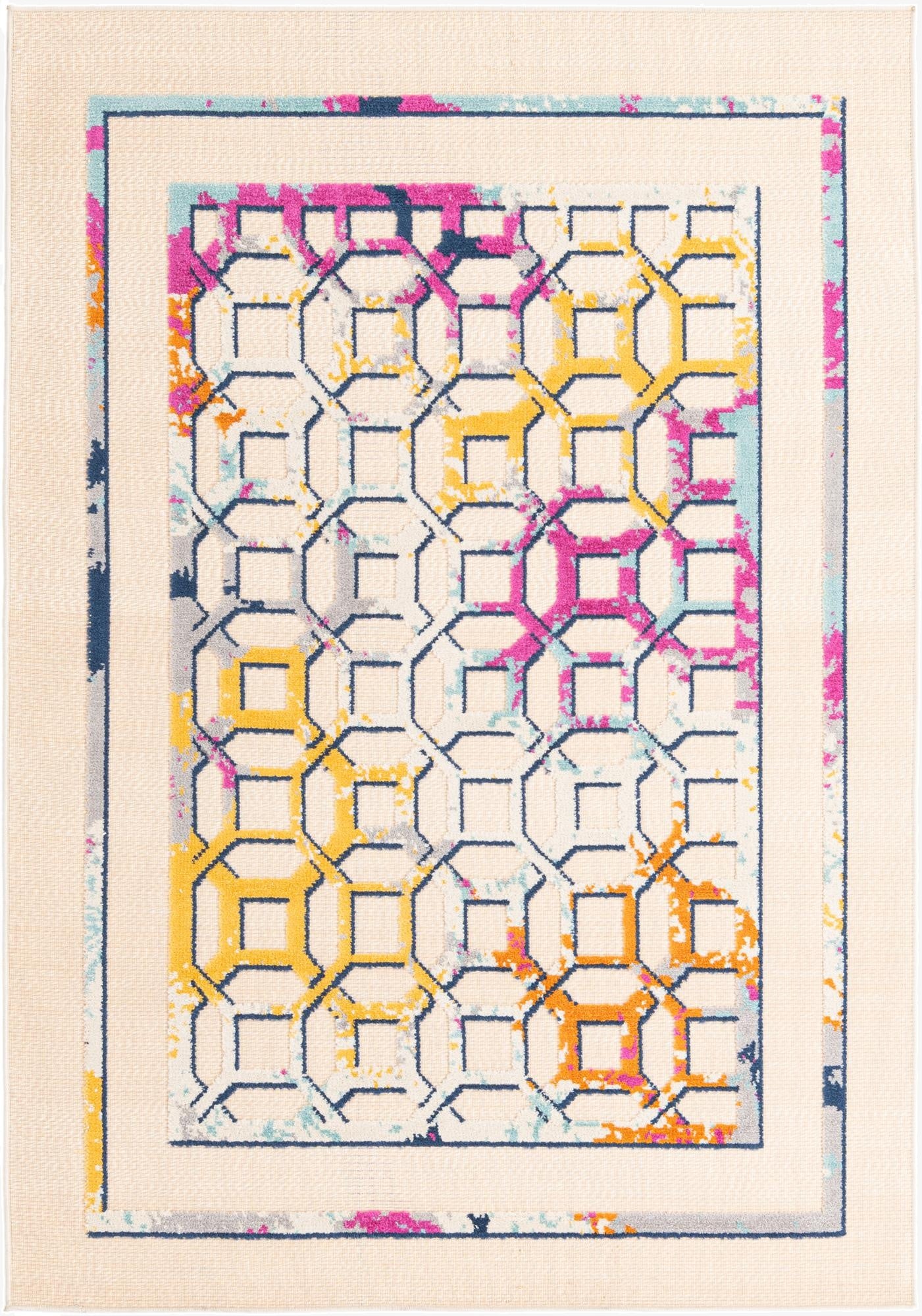  5' 3 x 7' 7  Washable  Indoor / Outdoor Rug