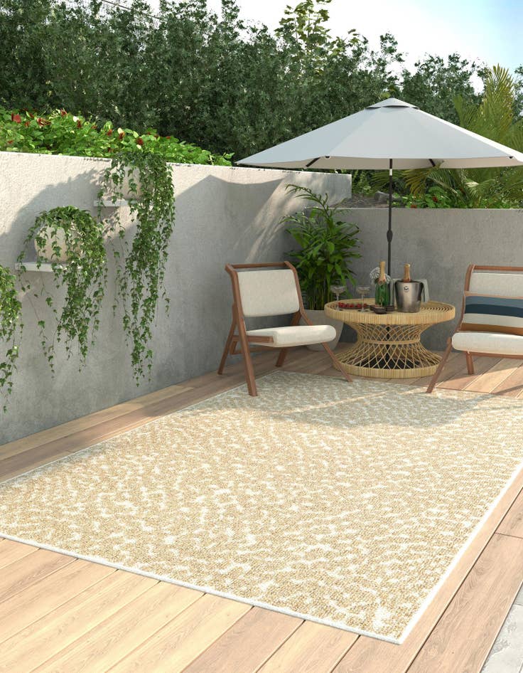 Detail image of  2' x 3' 1  Washable Safari Indoor / Outdoor Rug