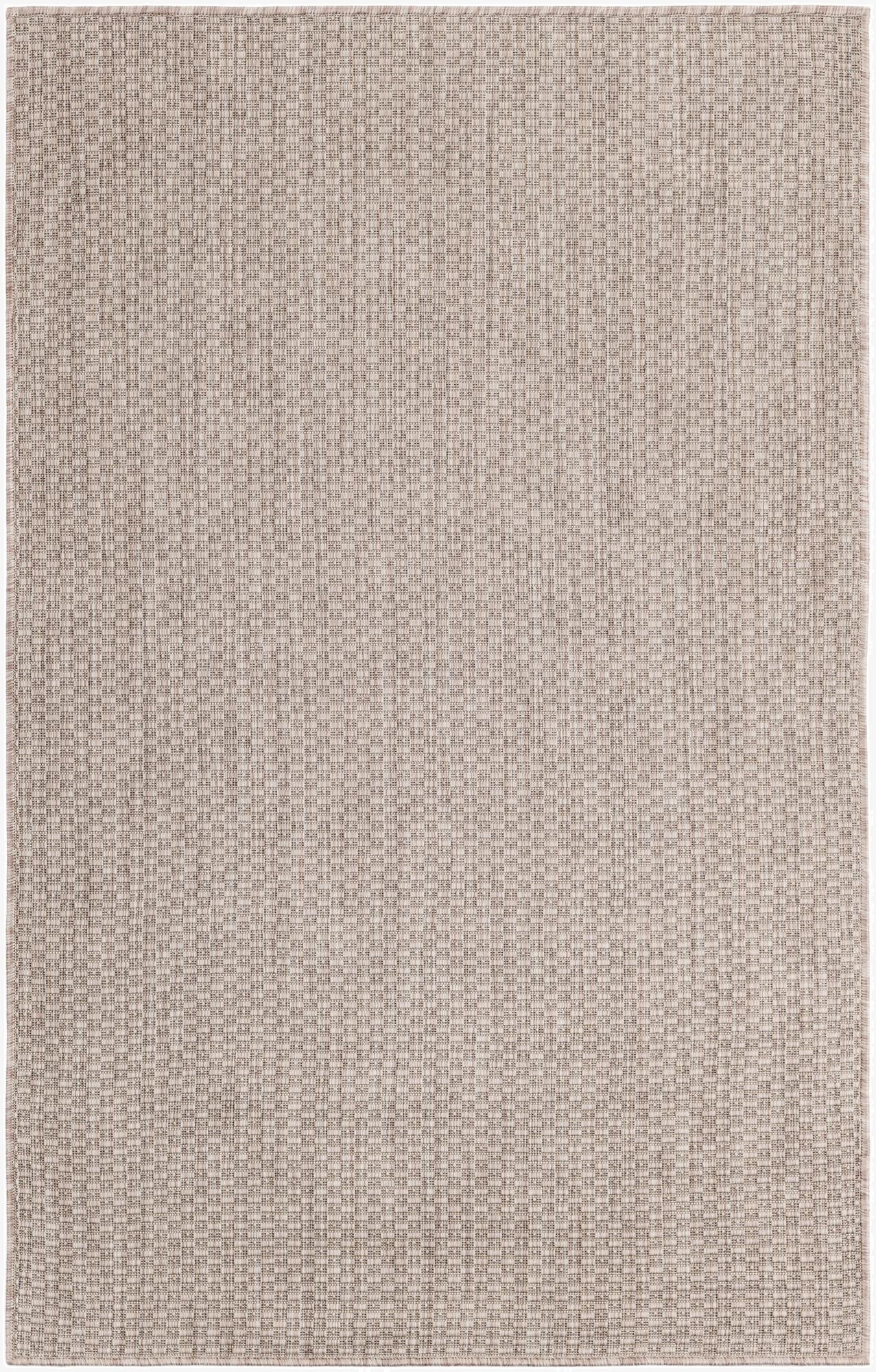  3' 1 x 5' 3  Washable Solid Indoor / Outdoor Rug