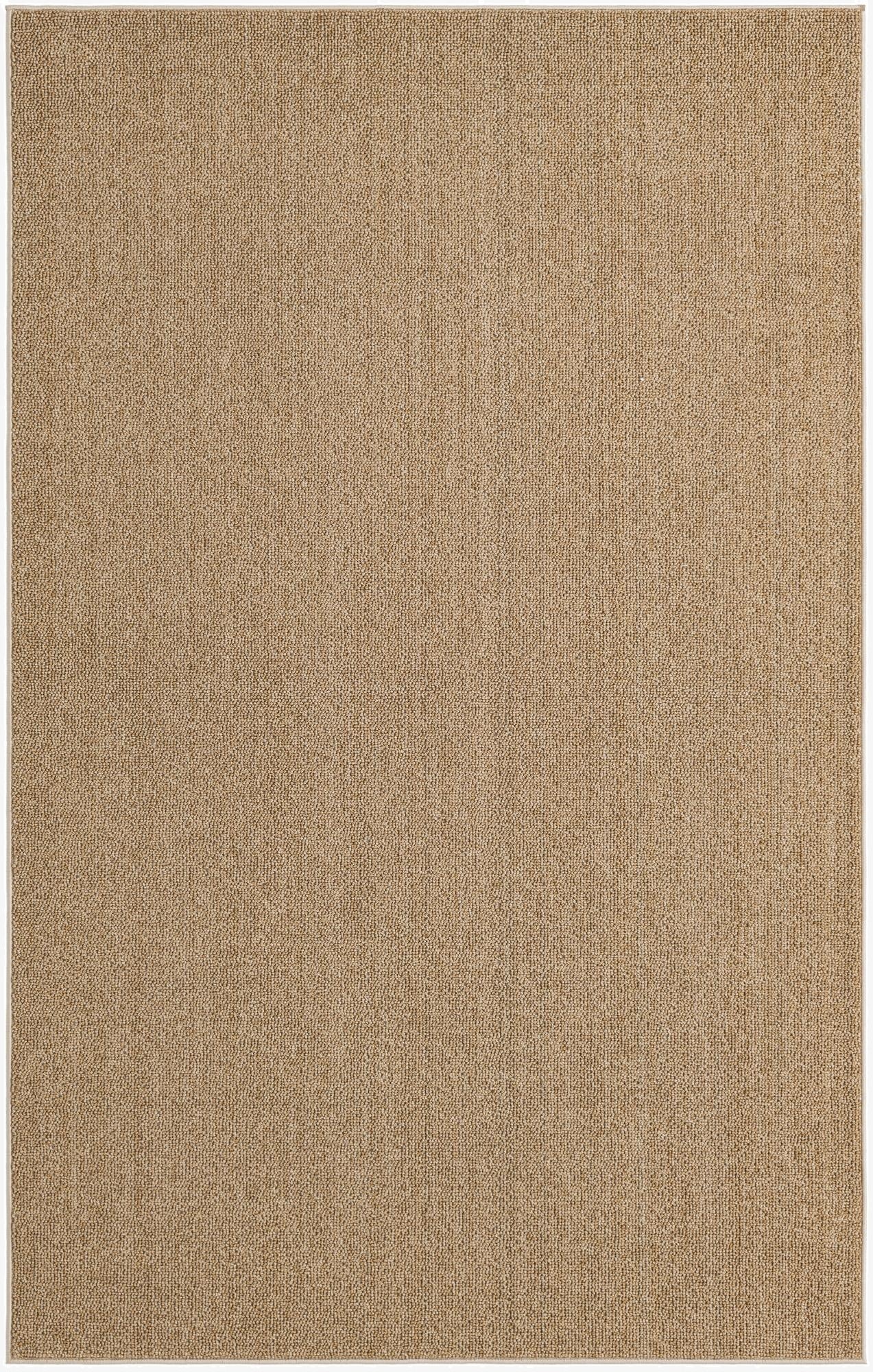  5' 3 x 8'  Washable Solid Indoor / Outdoor Rug