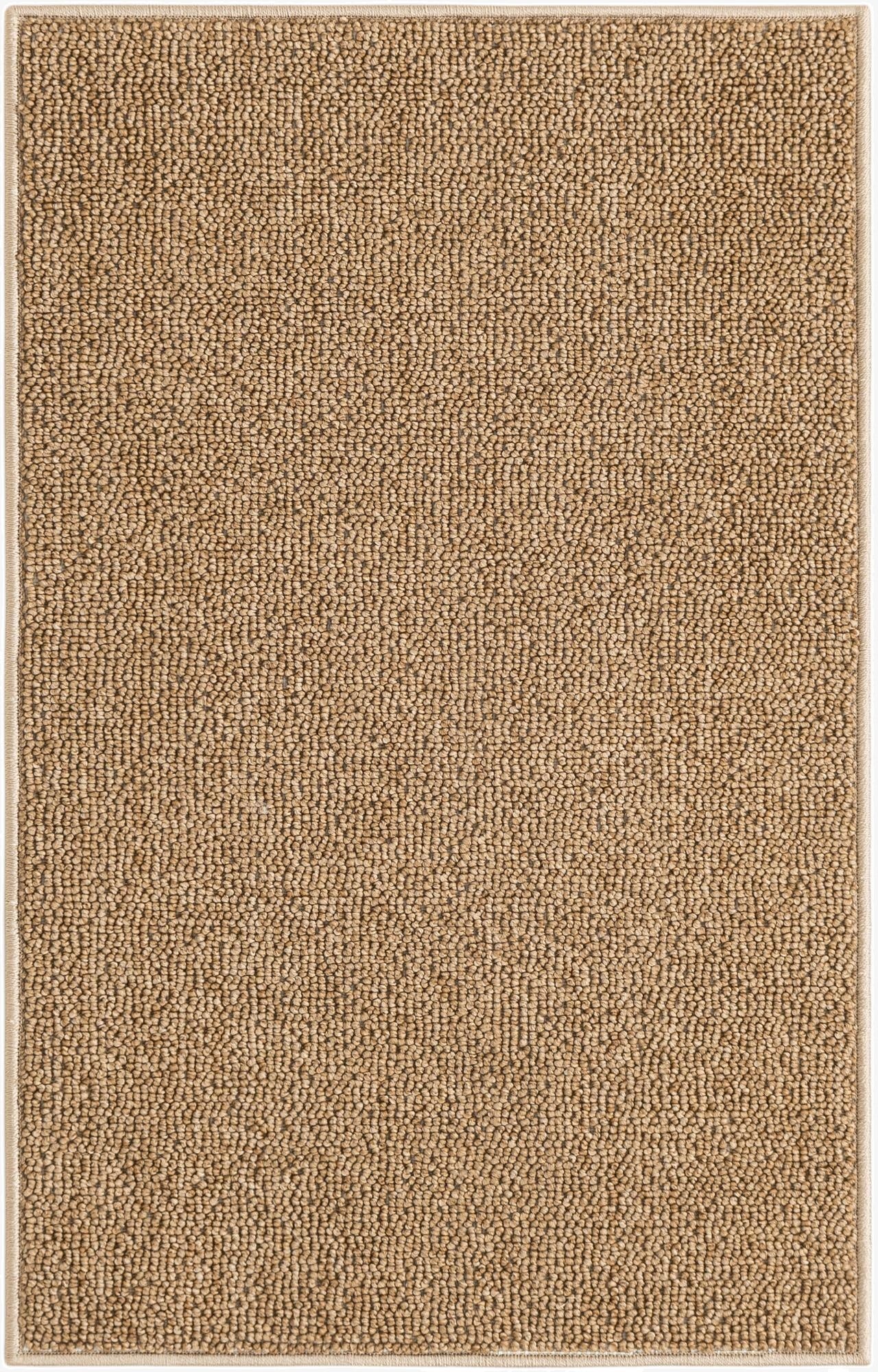  2' x 3' 1  Washable Solid Indoor / Outdoor Rug