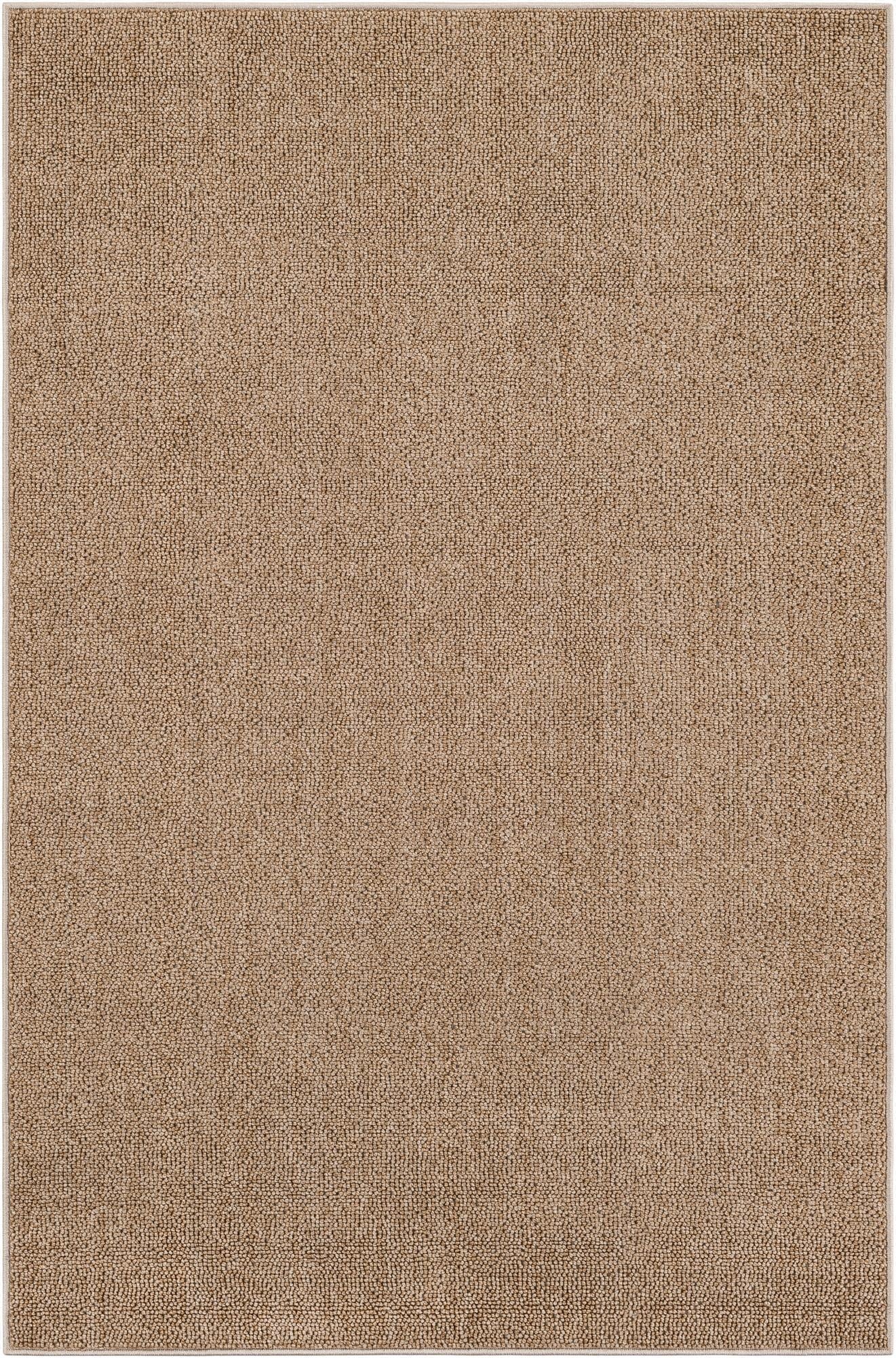  4' 1 x 6' 1  Washable Solid Indoor / Outdoor Rug