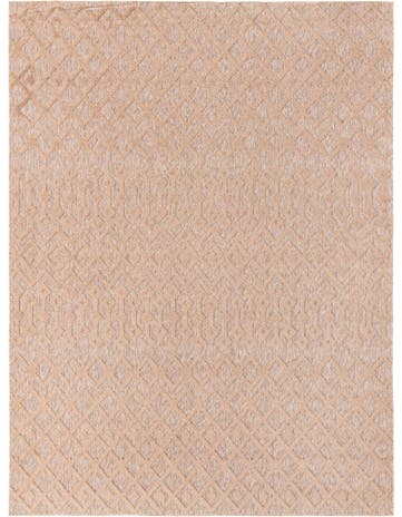 9' x 12' Washable Trellis Textured Indoor / Outdoor Rug