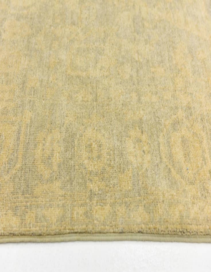 Detail image of  4' 7 x 6' 6  Hand Knotted Over-Dyed Ziegler Rug