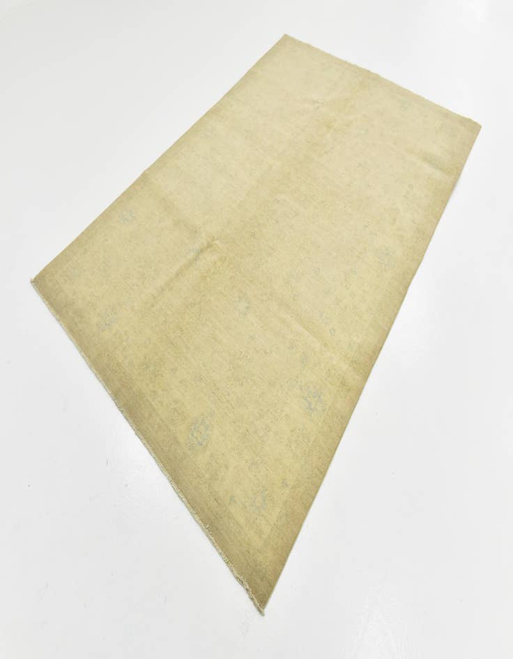 Detail image of  5' 7 x 8'  Hand Knotted Over-Dyed Ziegler Rug