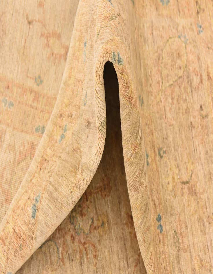 Detail image of  6' 9 x 9' 5  Hand Knotted Over-Dyed Ziegler Rug