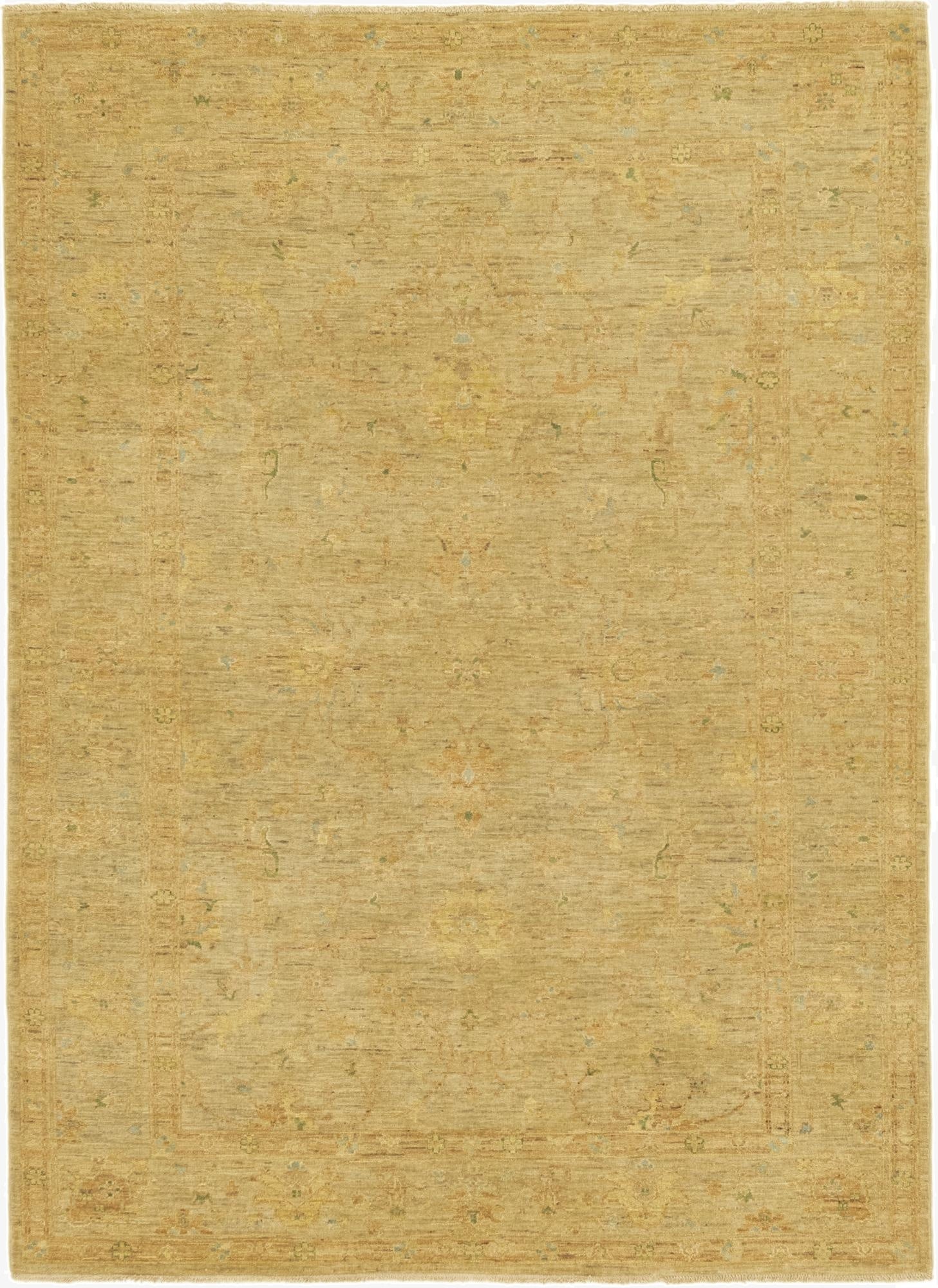  5' 7 x 7' 8  Hand Knotted Over-Dyed Ziegler Rug