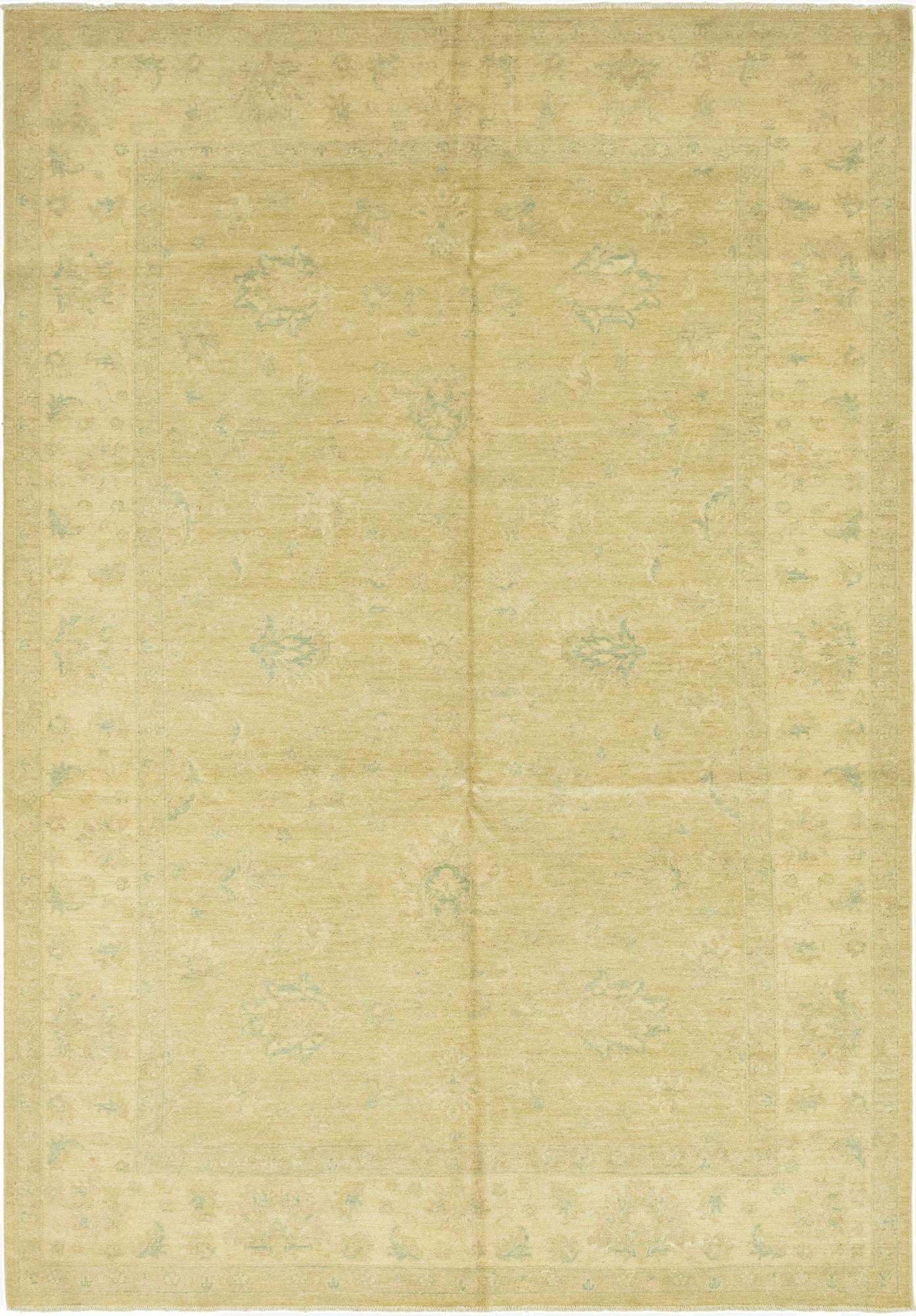  6' 5 x 9' 7  Hand Knotted Over-Dyed Ziegler Rug