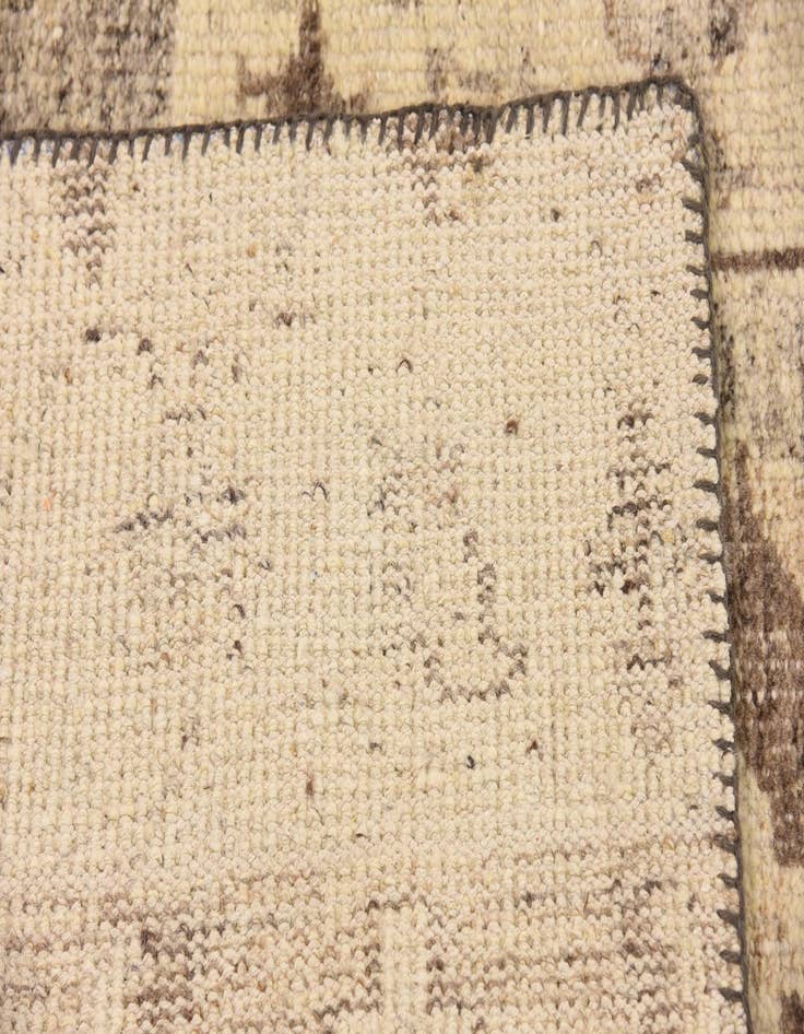 Detail image of  8' 2 x 9' 6  Hand Knotted Patchwork Wool Rug