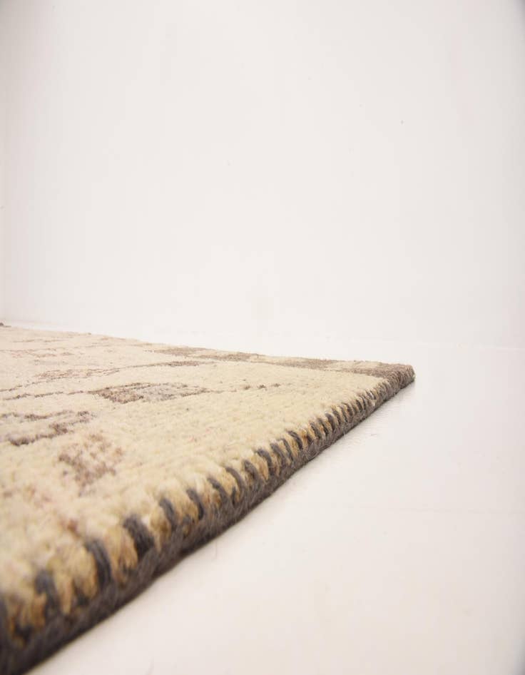 Detail image of  8' 2 x 9' 6  Hand Knotted Patchwork Wool Rug