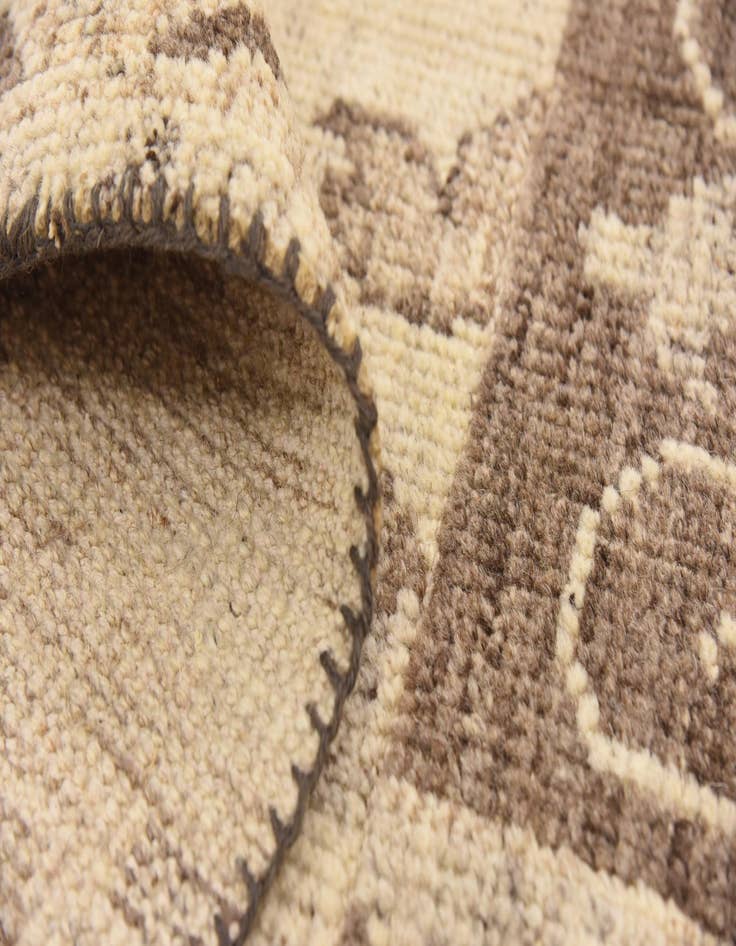 Detail image of  8' 2 x 9' 6  Hand Knotted Patchwork Wool Rug