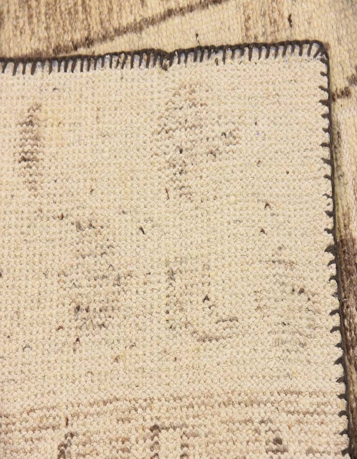 Detail image of 8' 2 x 9' 7 Hand Knotted Patchwork Wool Rug