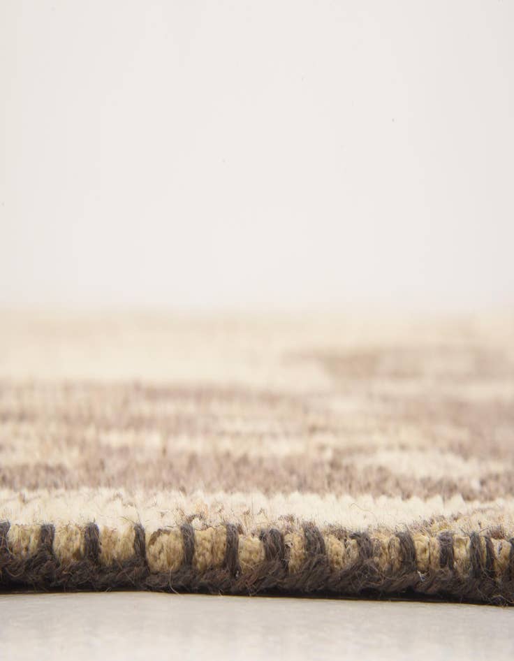 Detail image of 8' 2 x 9' 7 Hand Knotted Patchwork Wool Rug
