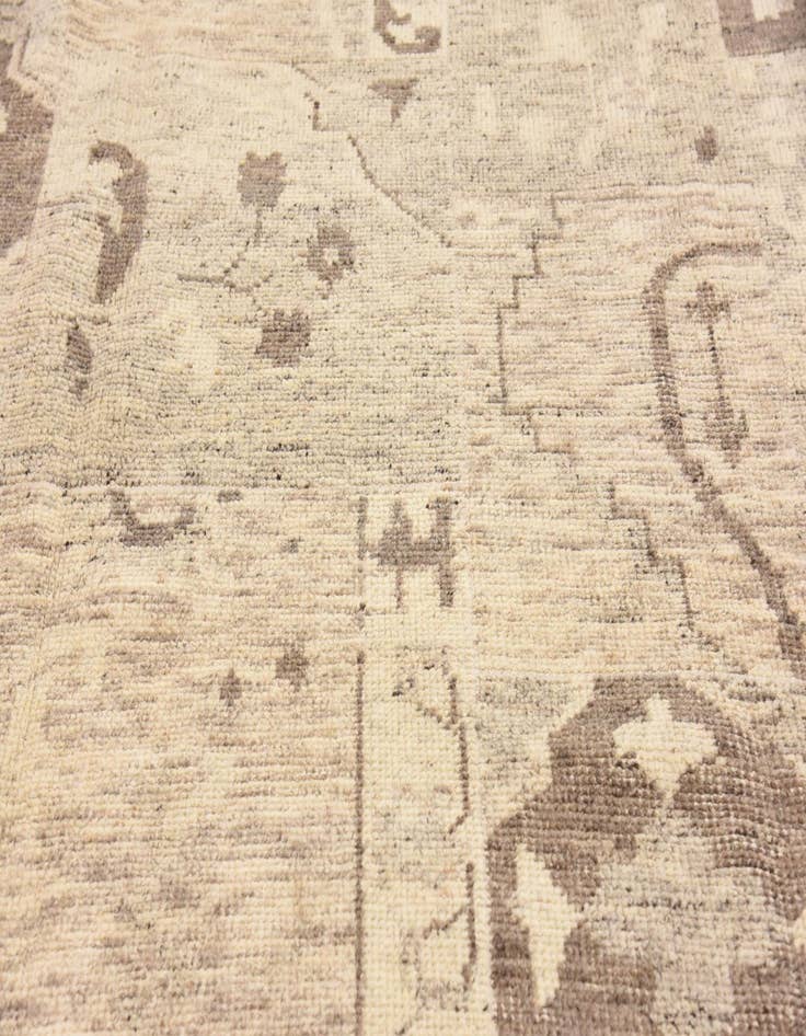 Detail image of 6' 8 x 9' 6 Hand Knotted Patchwork Wool Rug