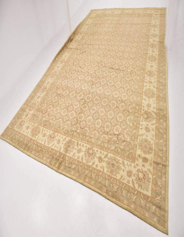 Detail image of  16' 6 x 25' 2  Hand Knotted Peshawar Ziegler Rug