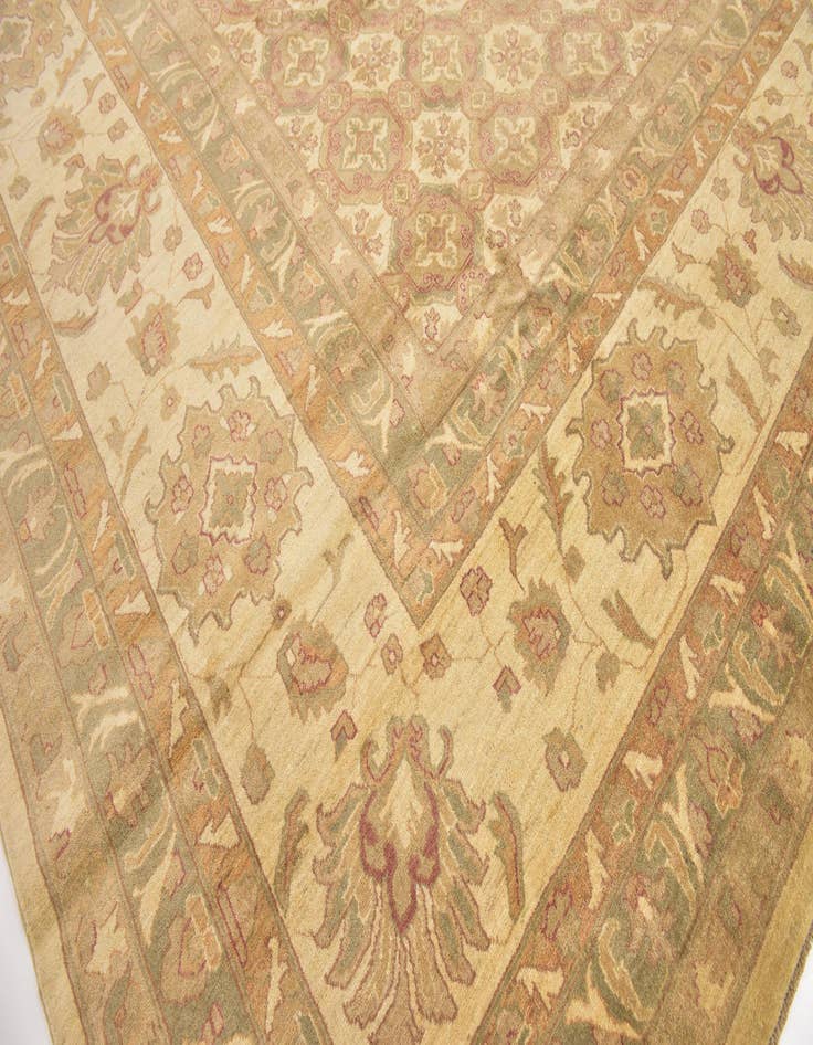 Detail image of  16' 6 x 25' 2  Hand Knotted Peshawar Ziegler Rug