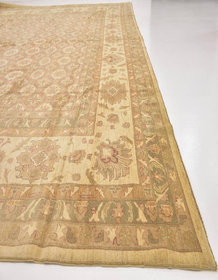 Detail image of  16' 6 x 25' 2  Hand Knotted Peshawar Ziegler Rug