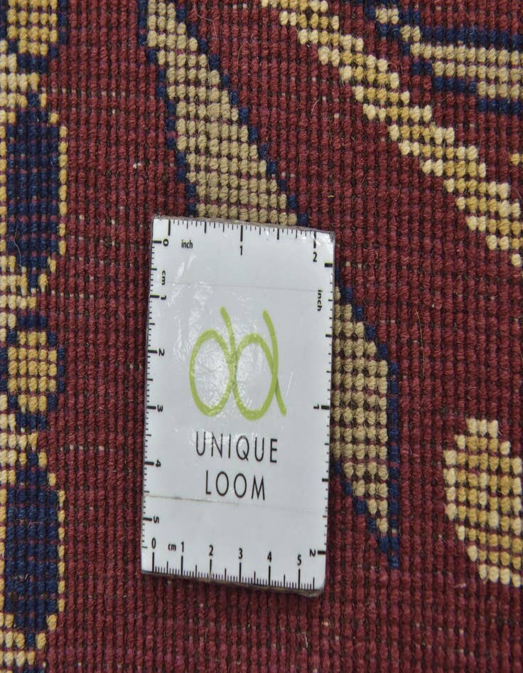 Detail image of  5' 7 x 8'  Hand Knotted Peshawar Ziegler Rug