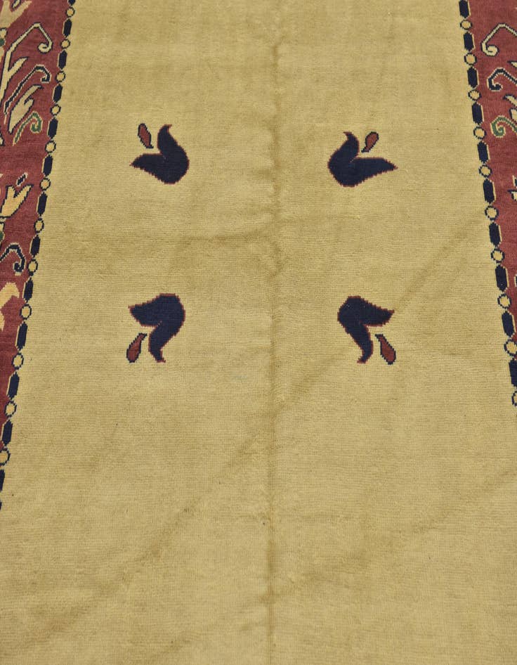 Detail image of  5' 7 x 8'  Hand Knotted Peshawar Ziegler Rug