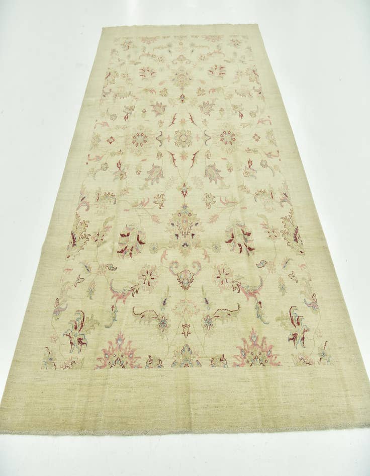 Detail image of  6' x 9' 4  Hand Knotted Peshawar Ziegler Rug