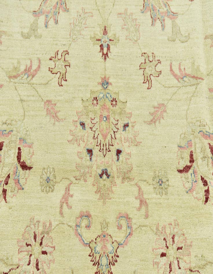 Detail image of  6' x 9' 4  Hand Knotted Peshawar Ziegler Rug