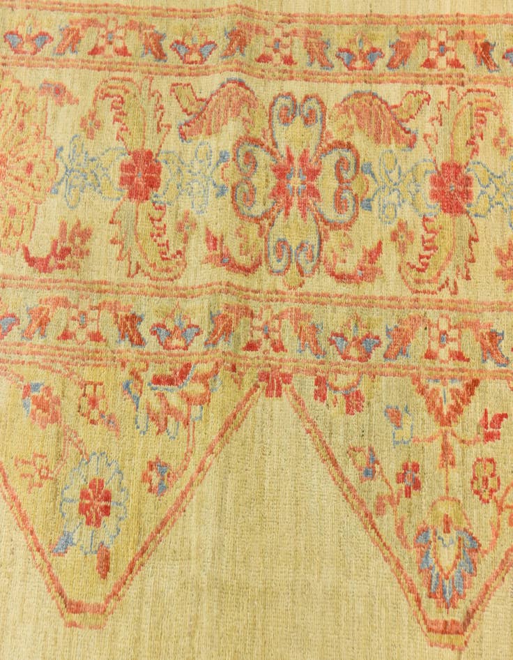 Detail image of  6' 9 x 9' 10  Hand Knotted Peshawar Ziegler Rug