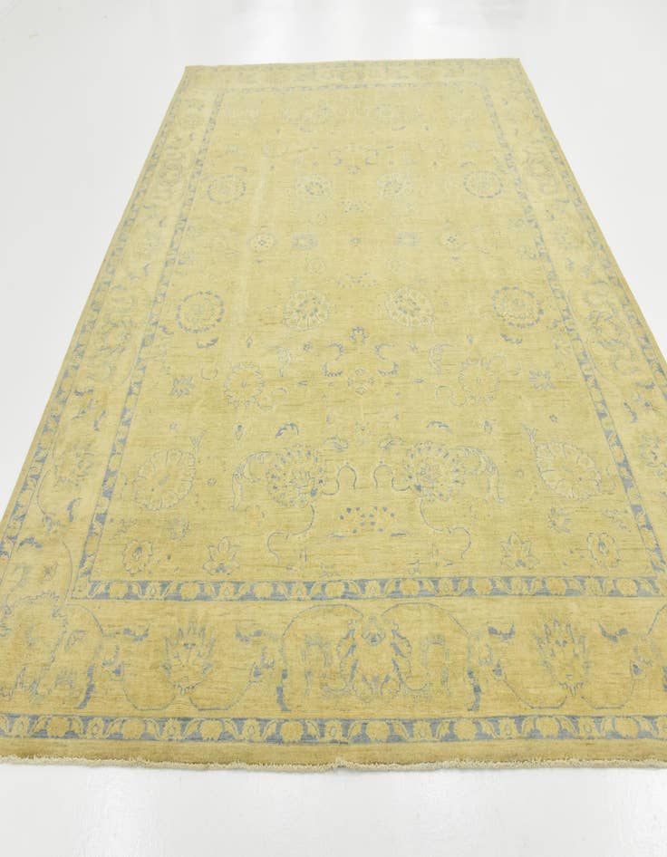 Detail image of  9' 2 x 11' 6  Hand Knotted Peshawar Ziegler Rug